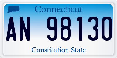 CT license plate AN98130