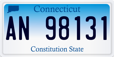 CT license plate AN98131