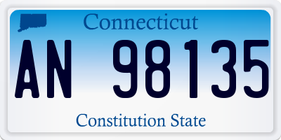 CT license plate AN98135