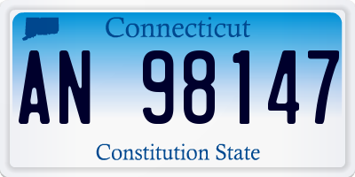 CT license plate AN98147