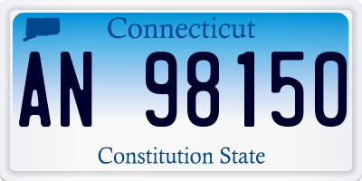 CT license plate AN98150