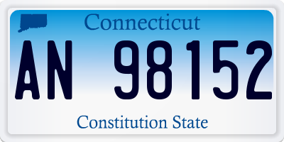 CT license plate AN98152