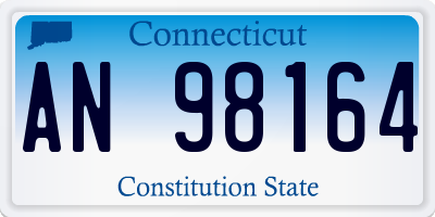CT license plate AN98164