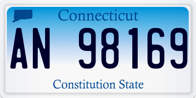 CT license plate AN98169