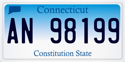CT license plate AN98199