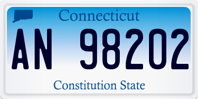 CT license plate AN98202