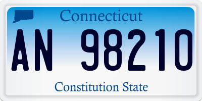 CT license plate AN98210