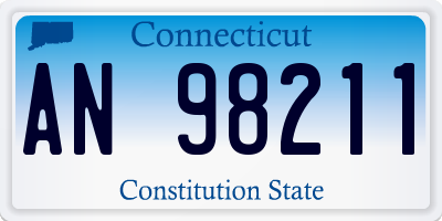 CT license plate AN98211