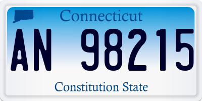 CT license plate AN98215