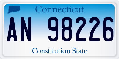 CT license plate AN98226