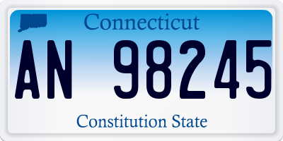 CT license plate AN98245