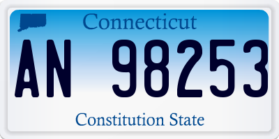 CT license plate AN98253