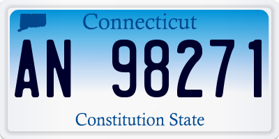 CT license plate AN98271