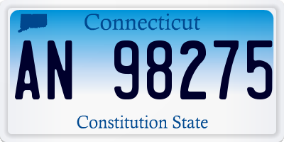 CT license plate AN98275