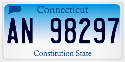 CT license plate AN98297
