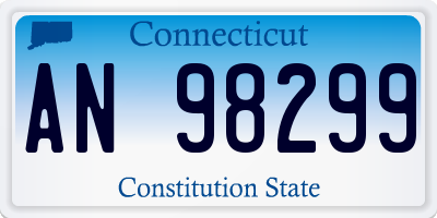 CT license plate AN98299