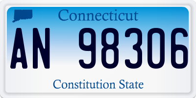 CT license plate AN98306