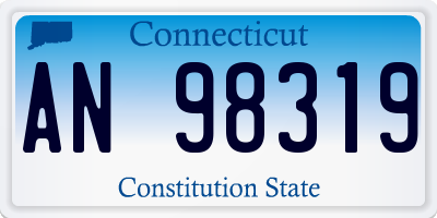 CT license plate AN98319
