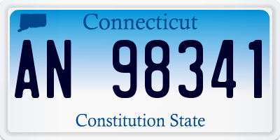 CT license plate AN98341