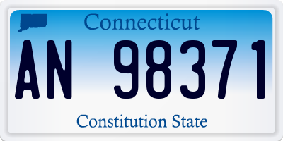 CT license plate AN98371