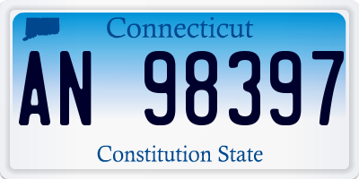 CT license plate AN98397