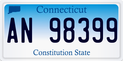 CT license plate AN98399