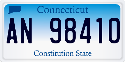 CT license plate AN98410