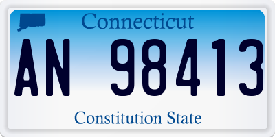 CT license plate AN98413