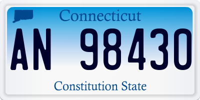 CT license plate AN98430