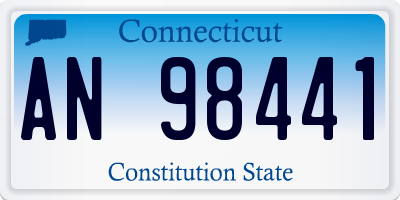 CT license plate AN98441
