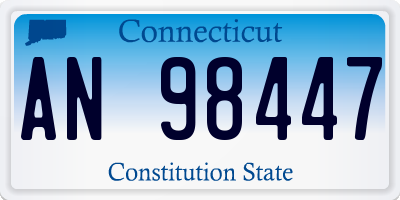 CT license plate AN98447