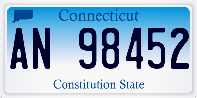 CT license plate AN98452