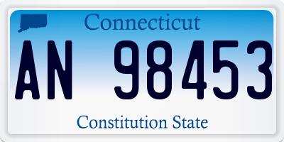 CT license plate AN98453