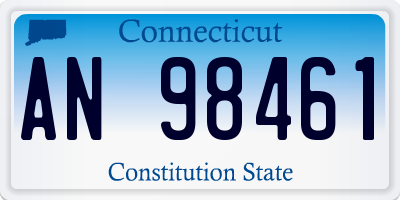 CT license plate AN98461