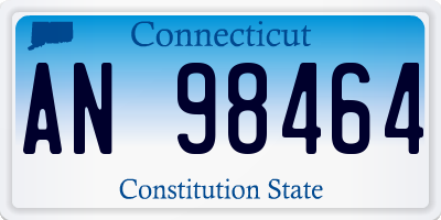 CT license plate AN98464