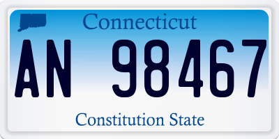 CT license plate AN98467