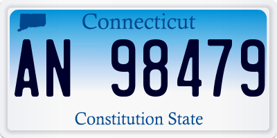 CT license plate AN98479