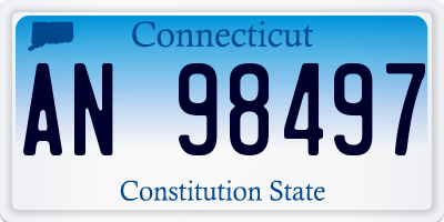 CT license plate AN98497