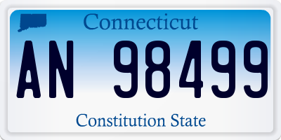 CT license plate AN98499