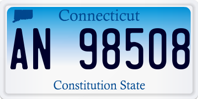CT license plate AN98508
