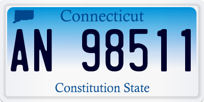 CT license plate AN98511