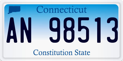 CT license plate AN98513