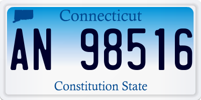 CT license plate AN98516