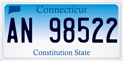 CT license plate AN98522