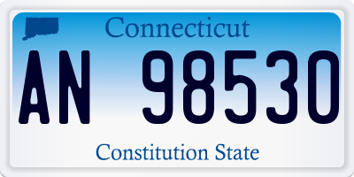 CT license plate AN98530