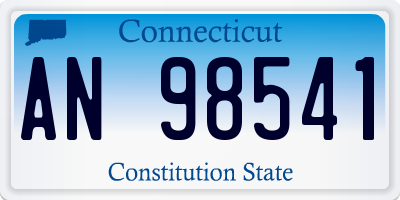 CT license plate AN98541