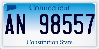 CT license plate AN98557