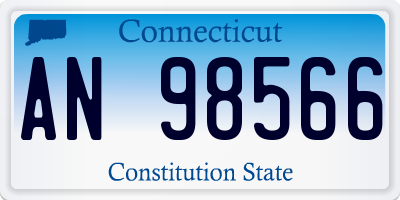 CT license plate AN98566
