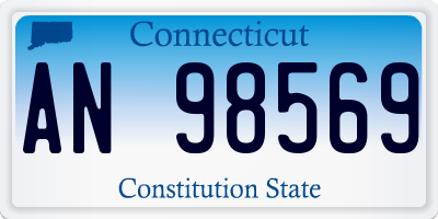 CT license plate AN98569