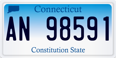 CT license plate AN98591